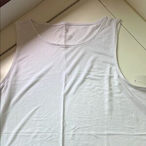 White Sleeveless Tank Top